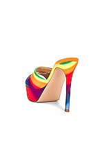 Gianvito Rossi Betty Platform Sandal in Rainbow, view 3, click to view large image.