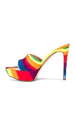 Gianvito Rossi Betty Platform Sandal in Rainbow, view 5, click to view large image.