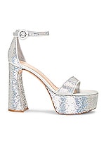 Gianvito Rossi Platform Sandal in Hologram & Hologram, view 1, click to view large image.