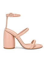 Gianvito Rossi Ankle Strap Sandal in Peach, view 1, click to view large image.