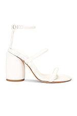 Gianvito Rossi Ankle Strap Sandal in White, view 1, click to view large image.