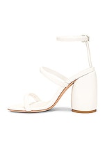Gianvito Rossi Ankle Strap Sandal in White, view 5, click to view large image.
