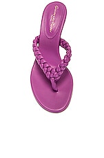 Gianvito Rossi Tropea Leather Sandal in Freesia, view 4, click to view large image.