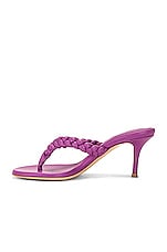 Gianvito Rossi Tropea Leather Sandal in Freesia, view 5, click to view large image.