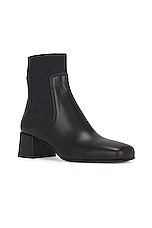 Gianvito Rossi Holmes Vitello Glove Boots in Black, view 2, click to view large image.