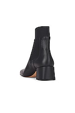 Gianvito Rossi Holmes Vitello Glove Boots in Black, view 3, click to view large image.