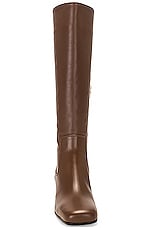 Gianvito Rossi Vitello Glove Boots in Brown, view 4, click to view large image.