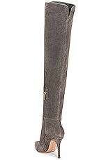 Gianvito Rossi Jules Camoscio Tg.45 Boots in Grey, view 3, click to view large image.