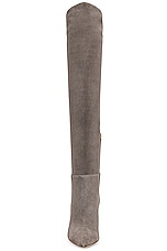 Gianvito Rossi Jules Camoscio Tg.45 Boots in Grey, view 4, click to view large image.