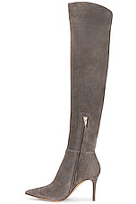 Gianvito Rossi Jules Camoscio Tg.45 Boots in Grey, view 5, click to view large image.