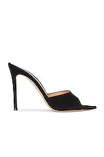 Gianvito Rossi Heeled Mule in Black, view 1, click to view large image.
