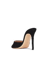 Gianvito Rossi Heeled Mule in Black, view 3, click to view large image.