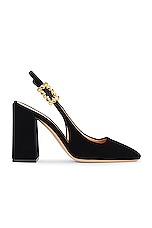Gianvito Rossi Sling Back Pump in Black, view 1, click to view large image.