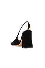 Gianvito Rossi Sling Back Pump in Black, view 3, click to view large image.