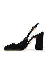 Gianvito Rossi Sling Back Pump in Black, view 5, click to view large image.