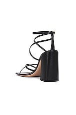 Gianvito Rossi Strappy Sandal in Black, view 3, click to view large image.