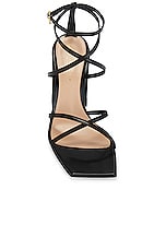 Gianvito Rossi Strappy Sandal in Black, view 4, click to view large image.