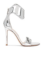 Gianvito Rossi Metal Sandal in Silver, view 1, click to view large image.