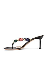 Gianvito Rossi Flip Flop Heel Sandal in Black, view 5, click to view large image.