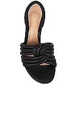 Gianvito Rossi Nappa Sling Back Heels in Black, view 4, click to view large image.