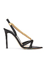 Gianvito Rossi Nappa Heels in Black, view 1, click to view large image.