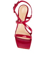 Gianvito Rossi Tokio Ankle Strap Sandal in Rouge, view 4, click to view large image.