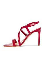 Gianvito Rossi Tokio Ankle Strap Sandal in Rouge, view 5, click to view large image.