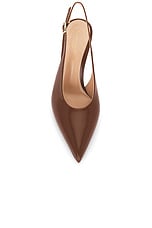 Gianvito Rossi Tokio Slingback Pump in Havana, view 4, click to view large image.