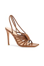 Gianvito Rossi Nappa Slingback Sandal in Cuoio, view 2, click to view large image.