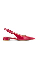 Gianvito Rossi Tokio Slingback Flat in Rouge, view 1, click to view large image.