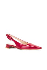 Gianvito Rossi Tokio Slingback Flat in Rouge, view 2, click to view large image.