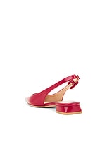 Gianvito Rossi Tokio Slingback Flat in Rouge, view 3, click to view large image.