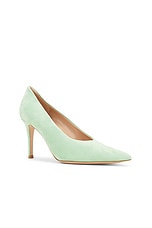 Gianvito Rossi Robbie Pump in Aloe, view 2, click to view large image.