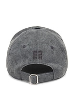 Givenchy Curved Cap in Grey, view 2, click to view large image.