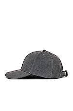 Givenchy Curved Cap in Grey, view 3, click to view large image.