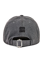 Givenchy Curved Cap in Grey, view 4, click to view large image.