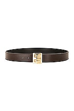 Givenchy 4g Reversible Belt 35mm in Brown & Black, view 1, click to view large image.