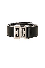 Givenchy 4g Release Buckle Belt 35mm in Black, view 3, click to view large image.