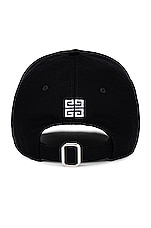 Givenchy Curved Cap in Black, view 2, click to view large image.