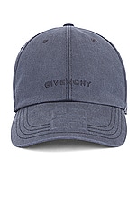 Givenchy Debossed Puffy 4g Curved Cap in Black, view 1, click to view large image.