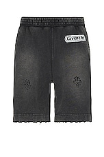 Givenchy New Board Shorts in Black, view 2, click to view large image.