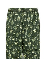 Givenchy Hubert Objects Short in Dark Green, view 1, click to view large image.