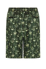 Givenchy Hubert Objects Short in Dark Green, view 2, click to view large image.