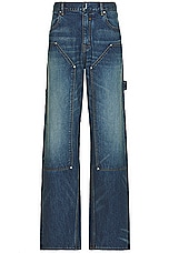 Givenchy Studded Carpenter Jean in Blue, view 1, click to view large image.