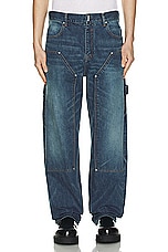 Givenchy Studded Carpenter Jean in Blue, view 5, click to view large image.