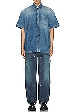 Givenchy Studded Carpenter Jean in Blue, view 7, click to view large image.