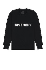 Givenchy Slim Fit Sweatshirt in Black, view 1, click to view large image.