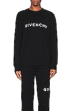Givenchy Slim Fit Sweatshirt in Black, view 3, click to view large image.