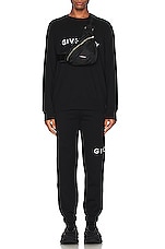 Givenchy Slim Fit Sweatshirt in Black, view 4, click to view large image.