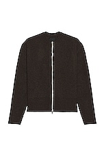 Givenchy Oversized Cardigan in Dark Brown, view 1, click to view large image.